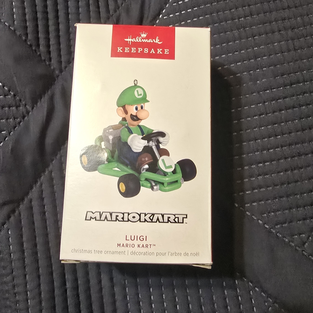 KEEPSAKE Luigi Mario Kart Ornament - Green and Black